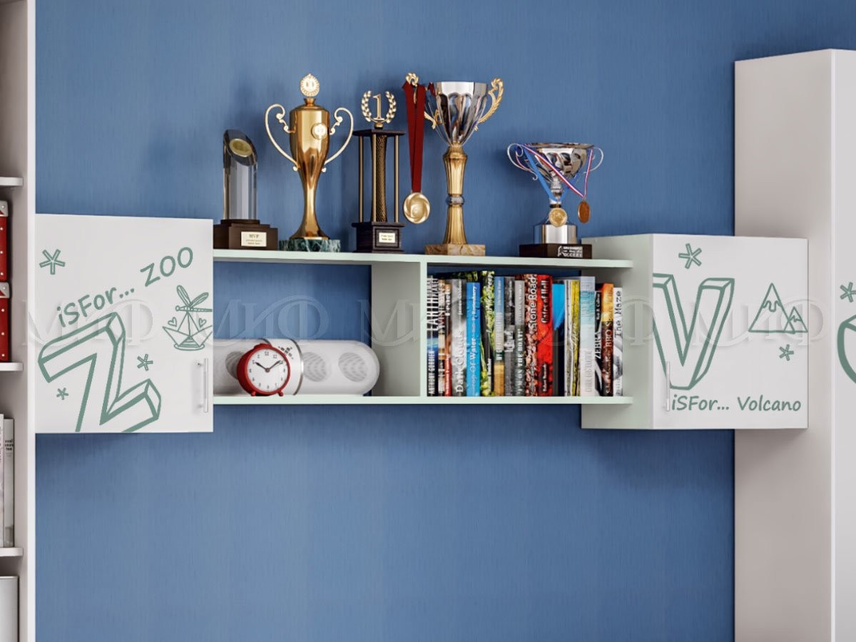 Антресоль Алфавит (Ш-2032 мм х Г-280 мм x В-450 мм)/Разные Цвета