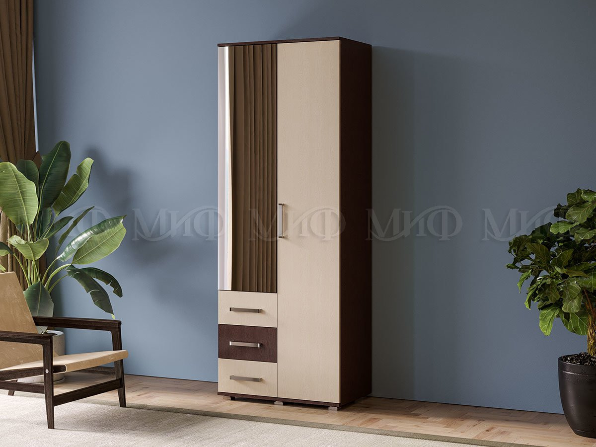 Шкаф 2-х Створчатый  Бостон (Ш-800 мм x В-2120 мм x Г-470 мм)/Разные Цвета