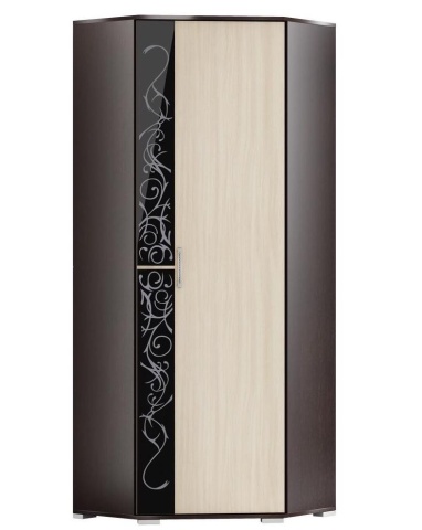 Шкаф Угловой Юнона-2 ШУ-02 Венге/Дуб Молочный (Ш-773 х В-2036 х Г-773 мм)