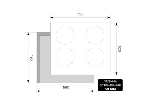 Индукционная варочная поверхность EVI 640-2 BL