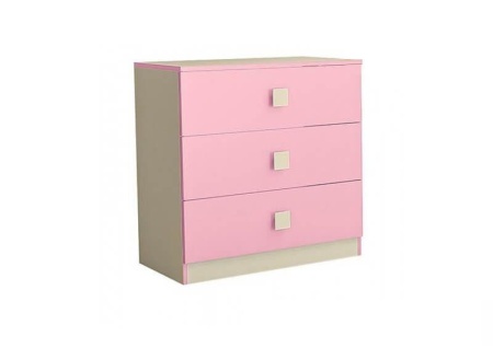Комод 800 мм в Цвете Василек/Фламинго