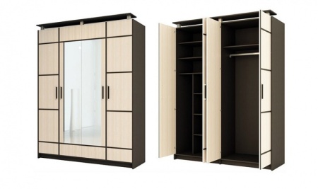 Шкаф Фудзи 4х створчатый