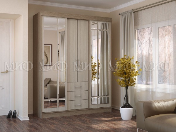 Шкаф-Купе Модрест (Ш-1700 × В-2220 × Г-574 мм)/Разные Цвета